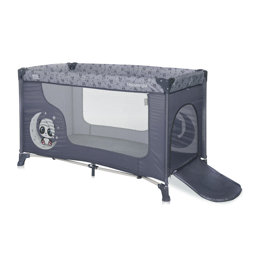 LORELLI PRENOSIVI KREVET MOONLIGHT 1 NIVO - COOL GREY PANDAS (2023)