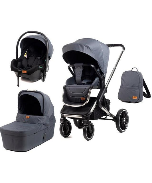 BBO Flex Trio kolica za bebe 3 u 1 Grey