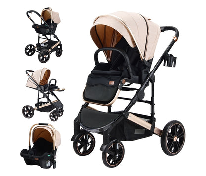 BBO KOLICA ZA BEBE (U8) MEGAMOVE set- Latte